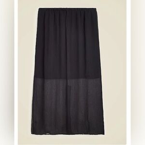 J Crew Gwyneth layered slip skirt in crinkled chiffon